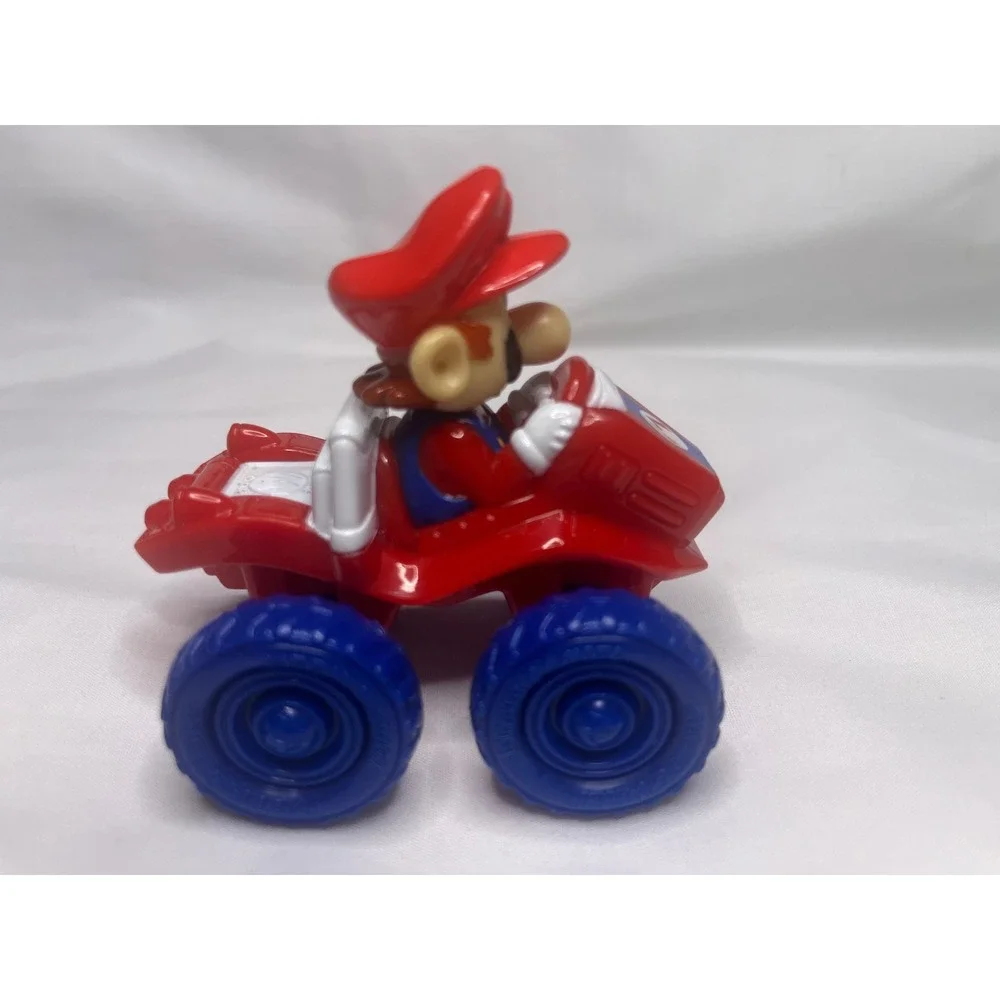 Mario Kart Vintage Toy Car 2004 Red Blue Race Car Nintendo